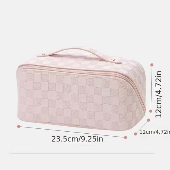 Checkered Make-Up Totes - Picture 2 of 3